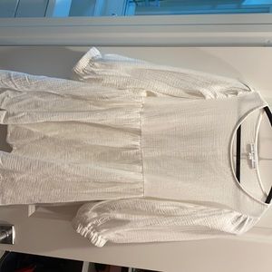 Brand new White long sleeved baby doll dress